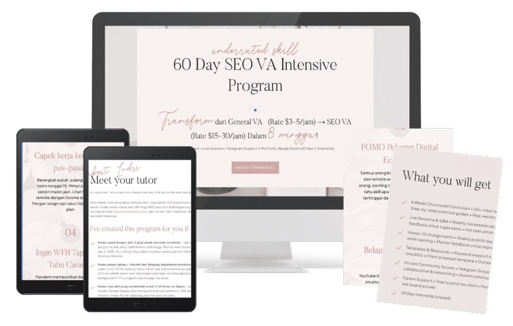 Bootcamp 60 Day SEO VA Intensive (Include Internship)