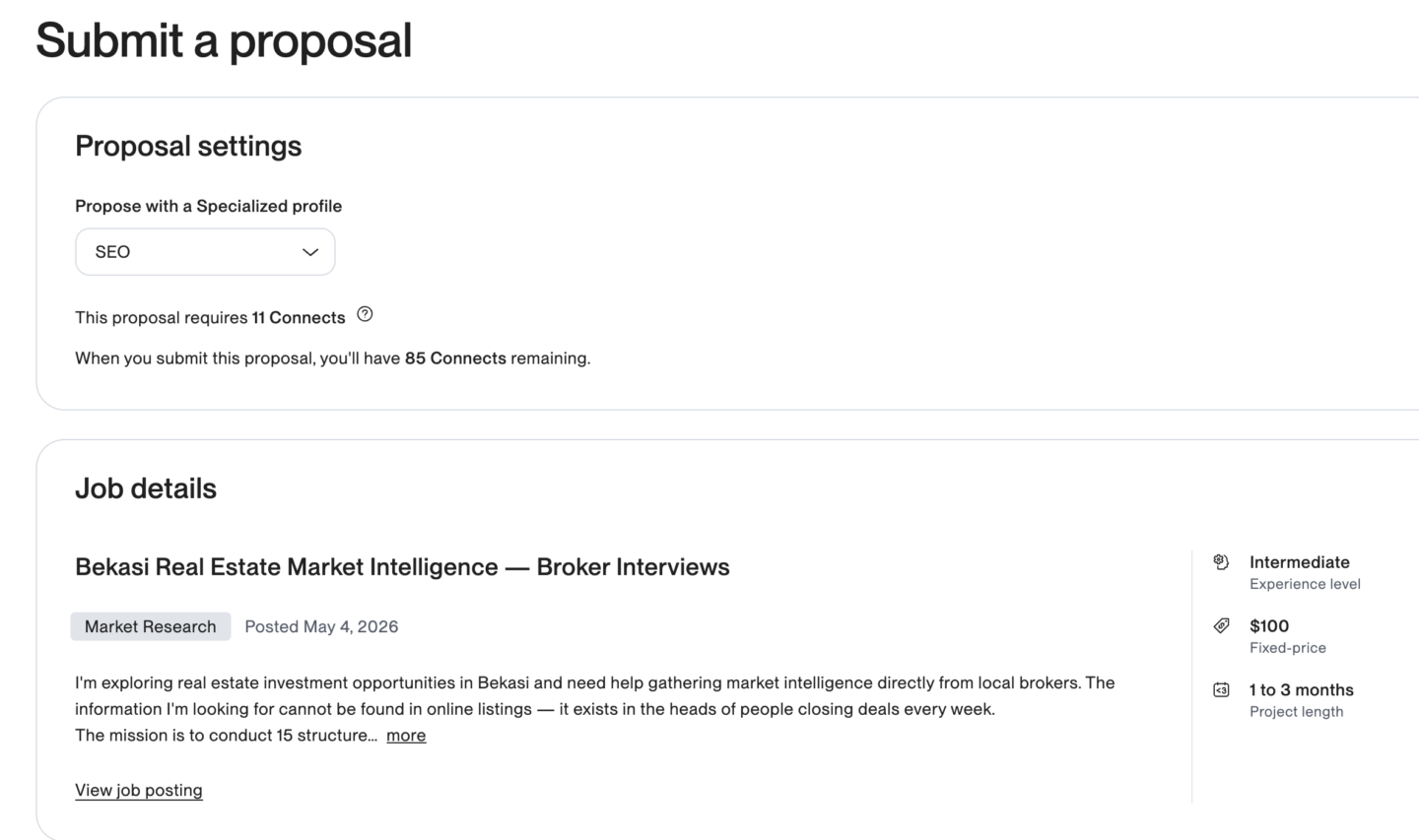 submit proposal upwork