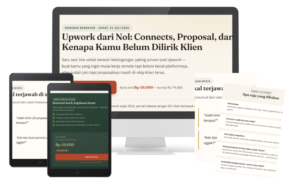 Webinar: Upwork Dari Nol