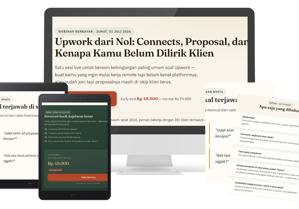 Webinar: Upwork Dari Nol